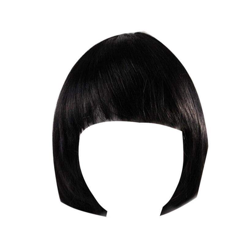 Short Bob Wig with Bangs, Synthetic Cosplay Wig - Golden Yellow - view 3