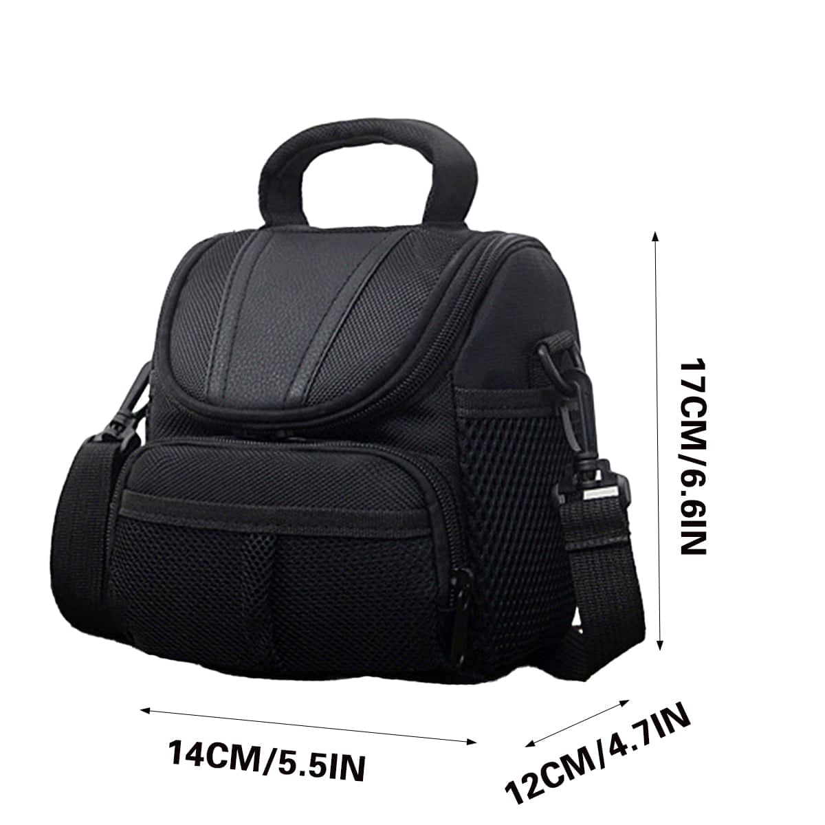 Shoulder Camera Bag with Multiple Compartments for DSLR and SLR Cameras, 14 x 12 x 17 cm - view 3