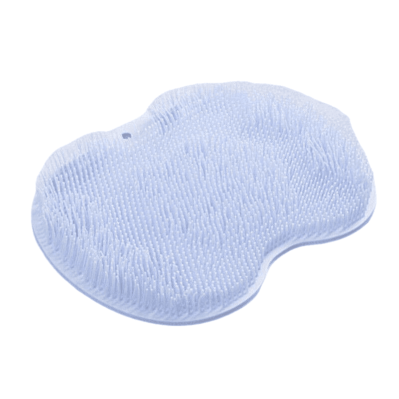 Shower Foot Scrubber Massage Pad with Suction Cups TPR - Blue