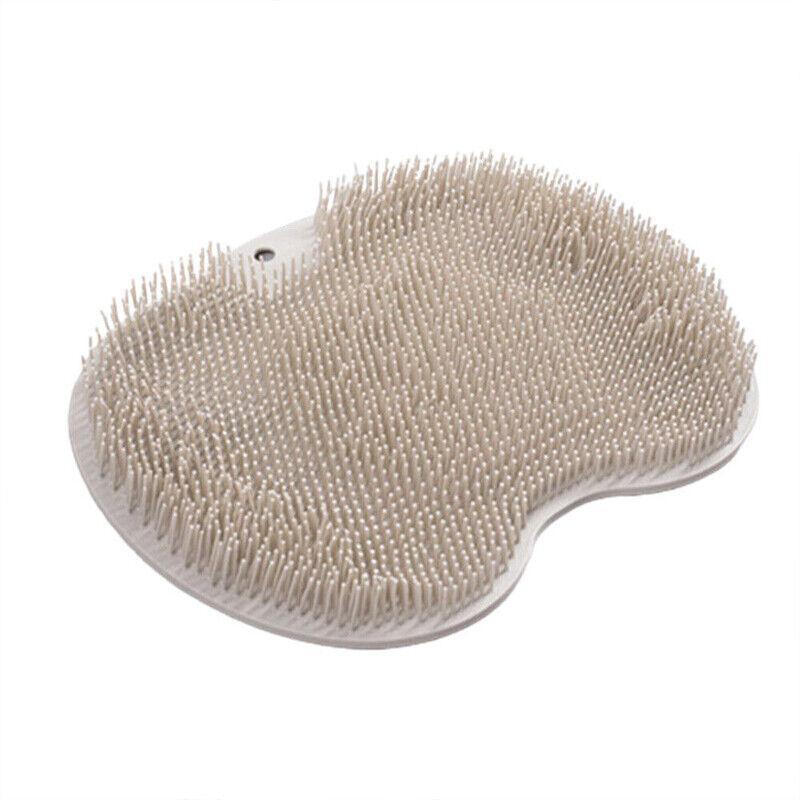 Shower Foot Scrubber Massage Pad with Suction Cups TPR - Brown