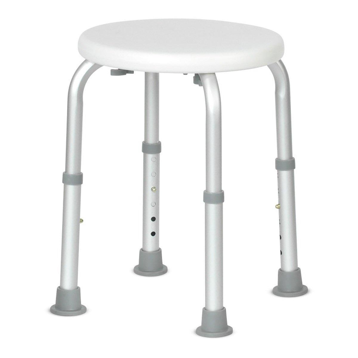 Shower Stool with Adjustable Height and Non-Slip Seat - view 2