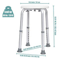 Shower Stool with Adjustable Height and Non-Slip Seat - view 3