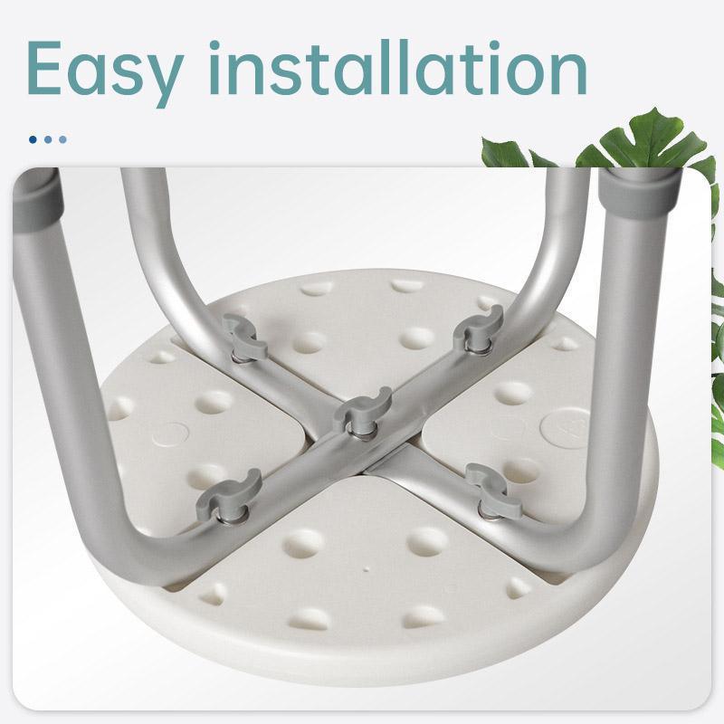 Shower Stool with Adjustable Height and Non-Slip Seat - view 8
