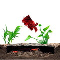 Shrimp Hiding Cave Shelter Set of 2, Black Plastic Aquarium Decoration for Fish Tanks - view 5