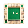 Shut the Box Wooden Dice Game - Green