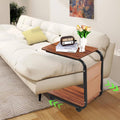 Side Table with Wheels and Storage Bag, 40 x 28 x 60 cm - Black - view 5