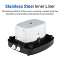 Silent Aquarium Oxygen Pump Set with Air Stones, 16 L/Min, 10 W - White and Black - view 5