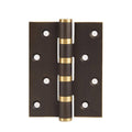 Silent Bearing Flat Door Hinge, 4 Inch (10.2 cm) - Bronze and Gold