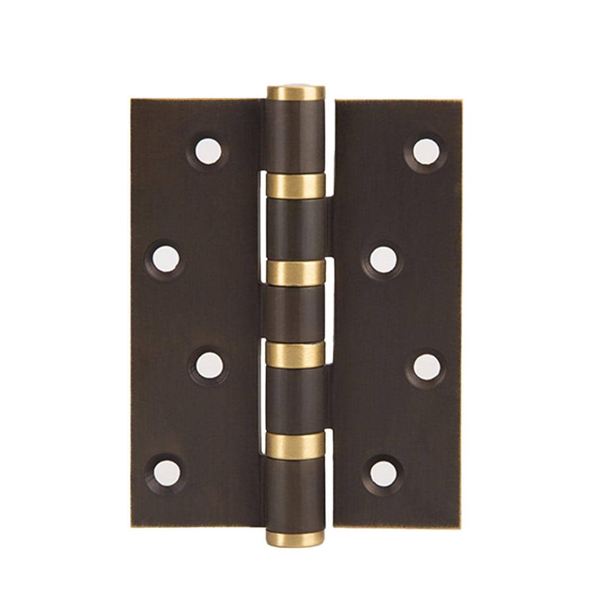 Silent Bearing Flat Door Hinge, 4 Inch (10.2 cm) - Bronze and Gold
