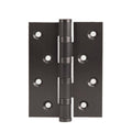 Silent Bearing Flat Door Hinge, 4 Inch (10.2 cm) - Dark Grey
