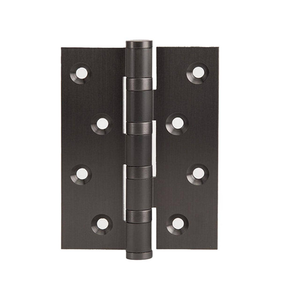 Silent Bearing Flat Door Hinge, 4 Inch (10.2 cm) - Dark Grey