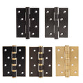 Silent Bearing Flat Door Hinge, 4 Inch (10.2 cm) - Dark Grey - view 3