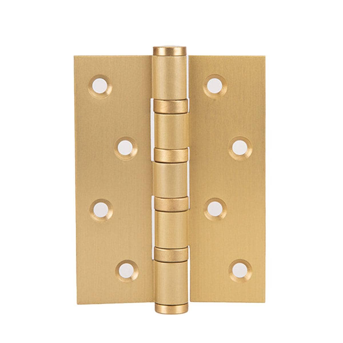 Silent Bearing Flat Door Hinge, 4 Inch (10.2 cm) - Matte Gold