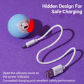 Silent Rolling Ball Cat Toy for Kittens, Interactive Teething Chew with Heart Light - view 4