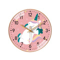Silent Round Wall Clock 8 Inch (20 cm), Unicorn Design Quartz Clock for Bedroom and Classroom - view 2