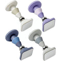 Silent Silicone Door Stopper with Secure Hold Catch - Blue - view 3