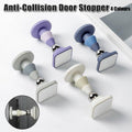 Silent Silicone Door Stopper with Secure Hold Catch - Grey - view 2