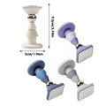 Silent Silicone Door Stopper with Secure Hold Catch - Purple - view 4