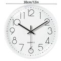 Silent Wall Clock 30cm Round Quartz for Home, Office and Living Room - view 3