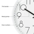 Silent Wall Clock 30cm Round Quartz for Home, Office and Living Room - view 4