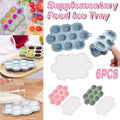 Silicone Baby Food Freezer Tray Ice Cube Mould, Pack of 3