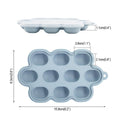 Silicone Baby Food Freezer Tray Ice Cube Mould, Pack of 3 - view 3