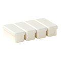 Silicone Bar Ice Cube Tray with Lid for Drinks - Cream White