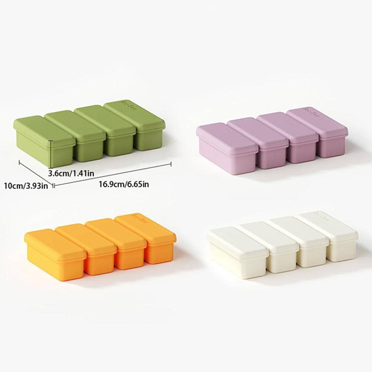 Silicone Bar Ice Cube Tray with Lid for Drinks - Lilac Purple - view 4