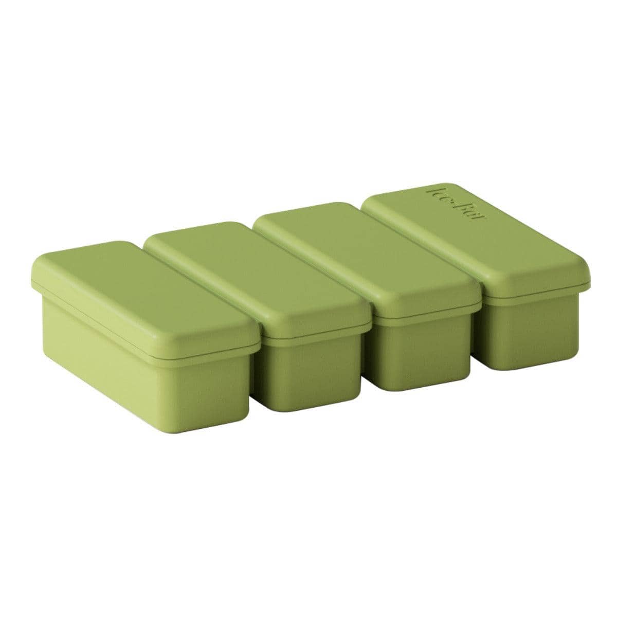 Silicone Bar Ice Cube Tray with Lid for Drinks - Olive Green