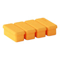 Silicone Bar Ice Cube Tray with Lid for Drinks - Orange