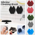 Silicone Bath Brush Body Scrubber for Face and Body - Grey - view 2