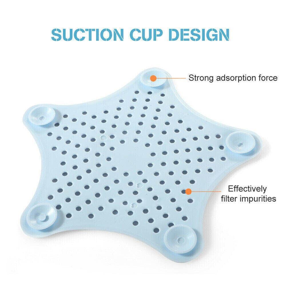 Silicone Bathroom Drain Hair Catcher Bath Stopper - Pink - view 6
