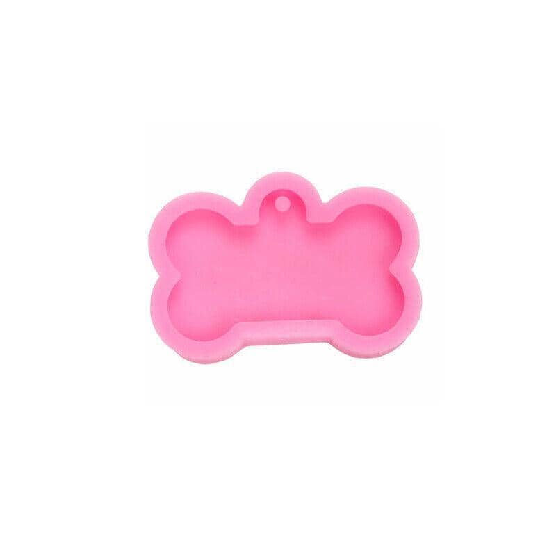 Silicone Bone Dog Tag Resin Mould - Large (Width 5 cm)