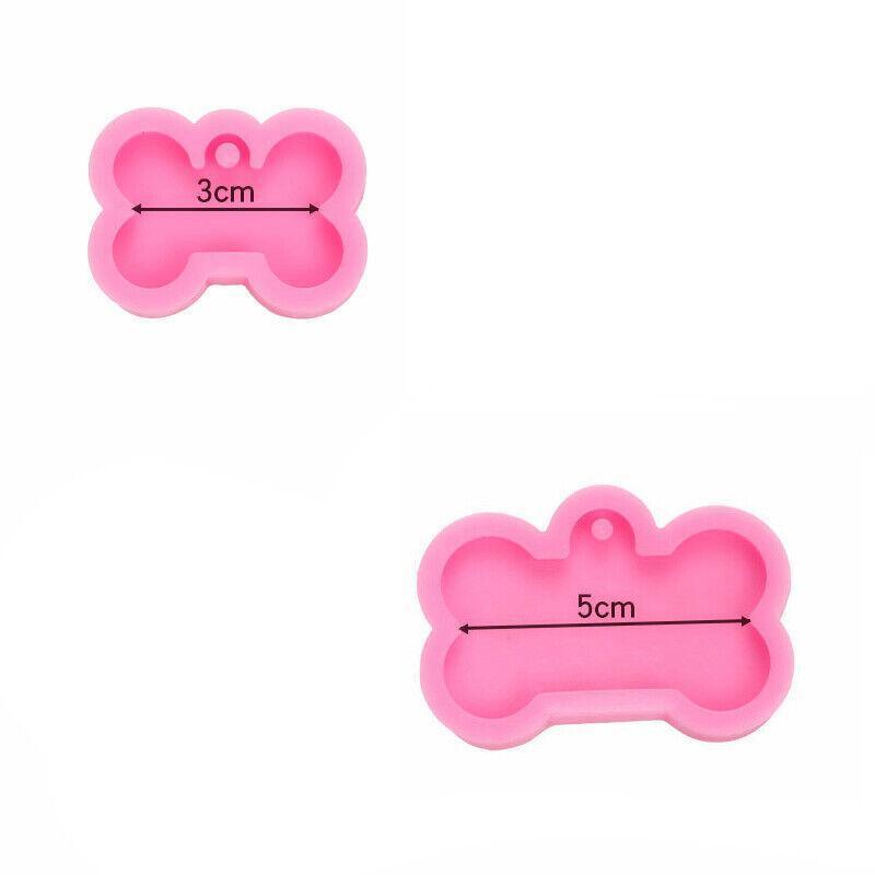 Silicone Bone Dog Tag Resin Mould - Small (Width 3 cm) - view 5