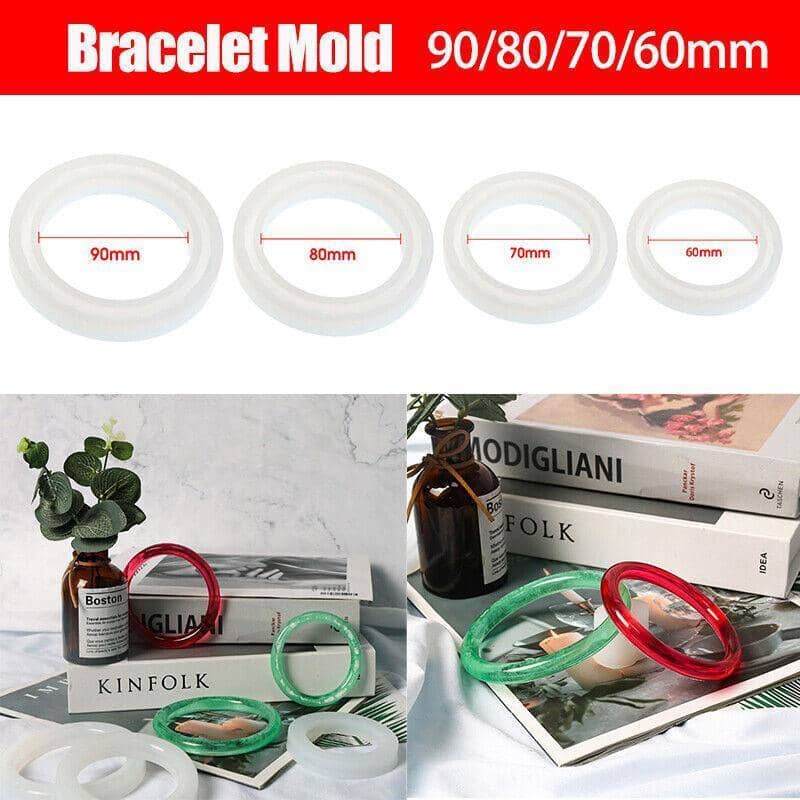 Silicone Bracelet Mould for Resin Casting - 8 cm - view 2