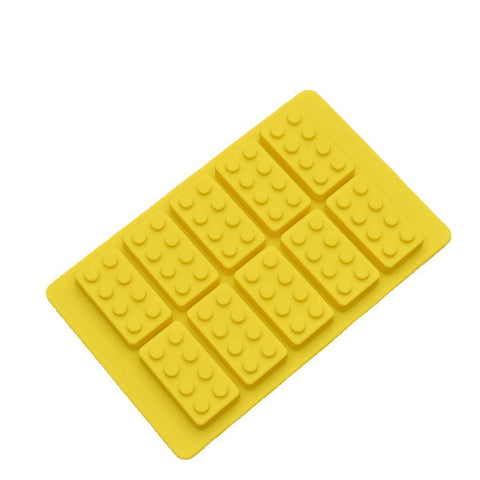 Silicone Brick Figure Chocolate Mould - Large Rectangular Brick, Random Colour