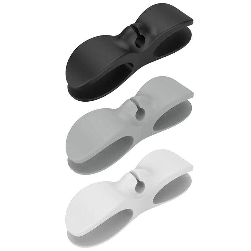 Silicone Cable Organiser Cord Wrapper for Kitchen Appliances - White, Pack of 3 - view 3