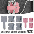 Silicone Cable Winder and Earphone Organiser - Pink, Pack of 5 - view 5