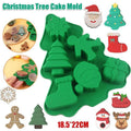 Silicone Christmas Tree Cake Mould for Baking Chocolate, Soap and Jelly, 18.5 x 22 cm