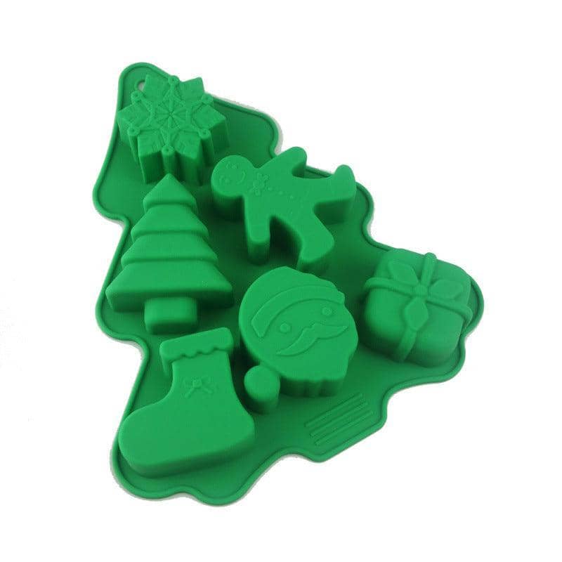 Silicone Christmas Tree Cake Mould for Baking Chocolate, Soap and Jelly, 18.5 x 22 cm - view 2
