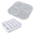 Silicone Coaster Mould - Wave and Diamond Pattern, 2 Pack - view 2