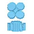 Silicone Coaster Stand Epoxy Resin Mould - Pack of 2 - view 2