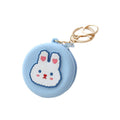 Silicone Coin Purse Keychain - Light Blue Rabbit