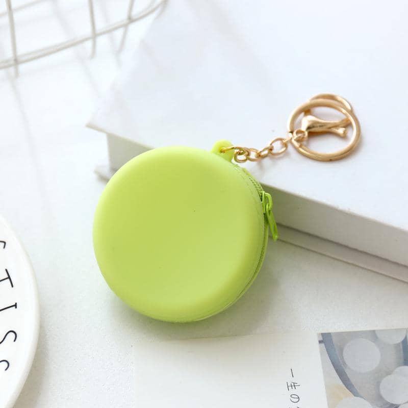 Silicone Coin Purse Keychain - Light Blue Rabbit - view 4
