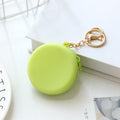 Silicone Coin Purse Keychain - Light Green Peach - view 4