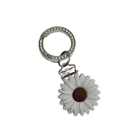 Silicone Daisy Flower Hat Brim Clip - Grey