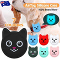 Silicone Dog Face Protective Case for AirTag - White - view 2
