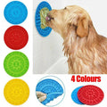 Silicone Dog Lick Mat for Bath Time with Suction - Red - view 2