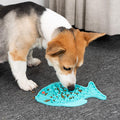 Silicone Dog Lick Pad for Bath Time - Green Fish - view 2
