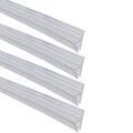 Silicone Door and Window Sealing Strip, Pack of 4 - 0.8 x 100 cm